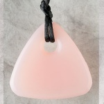 Teething Bling Triangle Pendant - Pink Cupcake